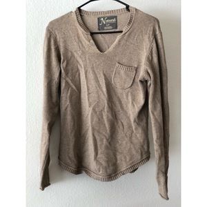 Natural Reflections tan sweater